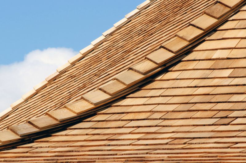 Natural Wood Roof Installation